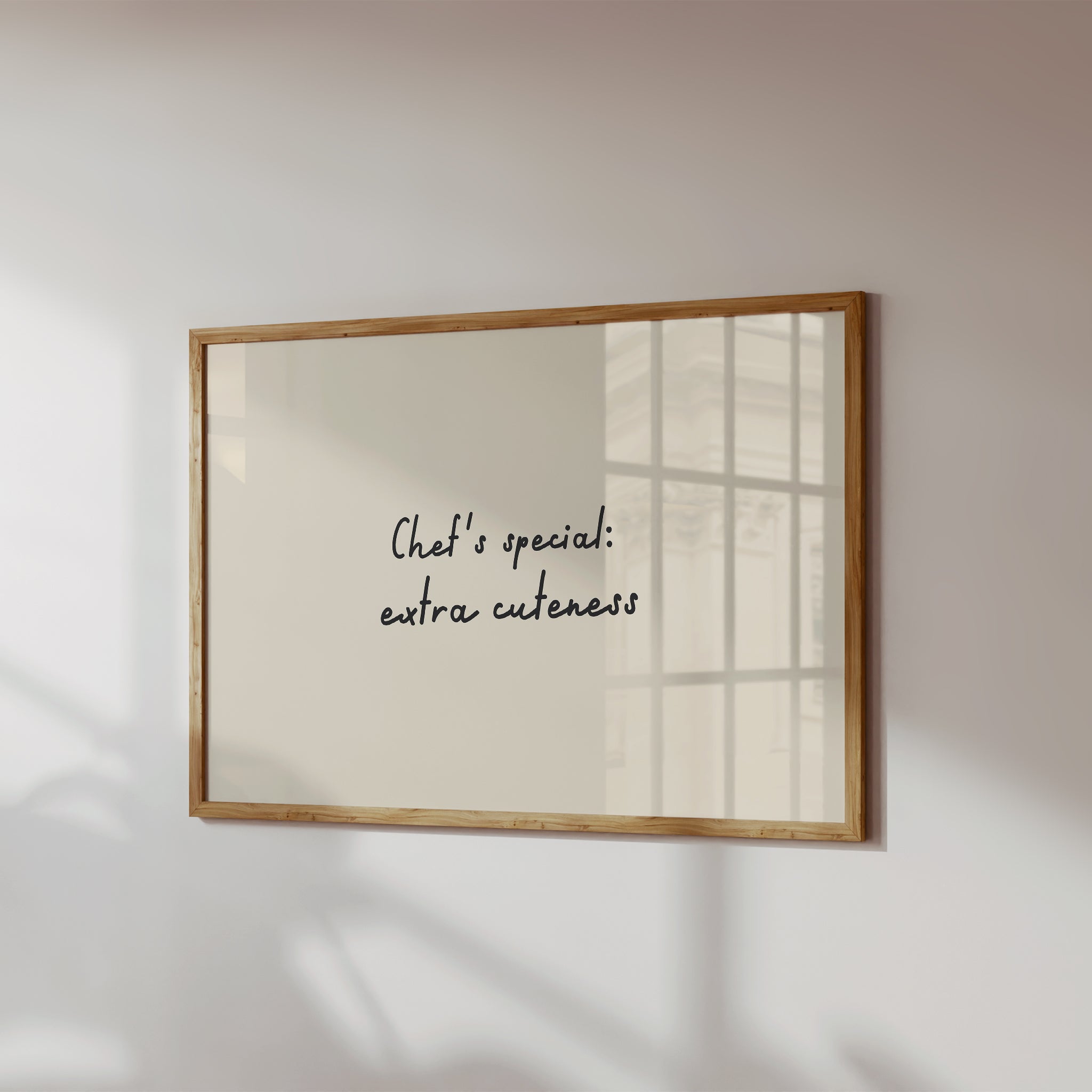 Chef's Special: Extra Cuteness Print | Hand-Drawn Kitchen Typography Poster