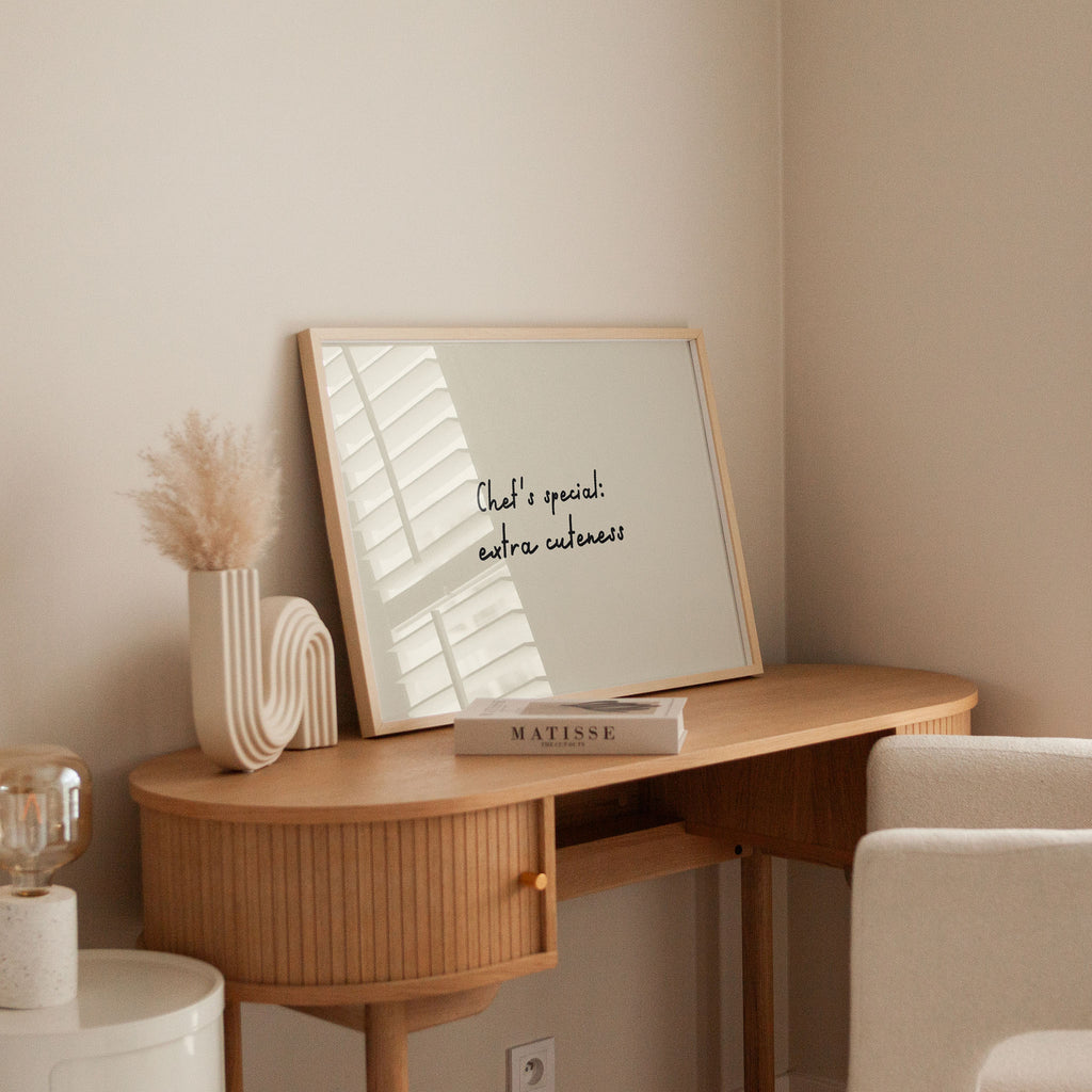 Chef's Special: Extra Cuteness Print | Hand-Drawn Kitchen Typography Poster
