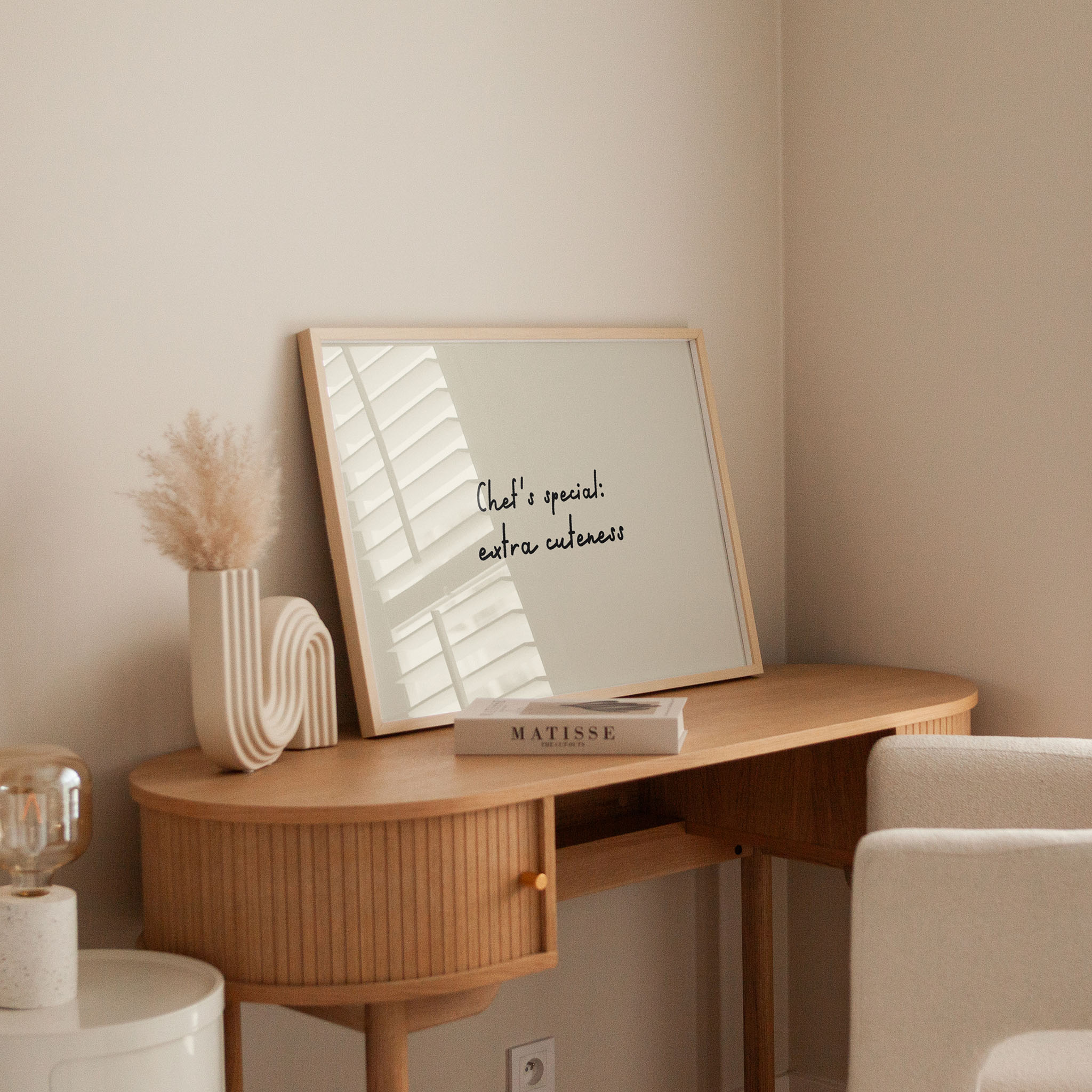 Chef's Special: Extra Cuteness Print | Hand-Drawn Kitchen Typography Poster